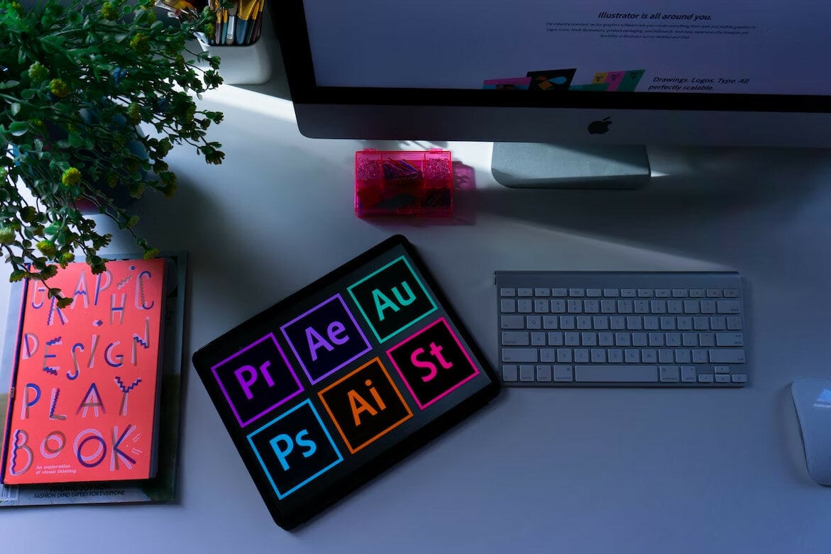 Where can you create graphic design on a Macbook?