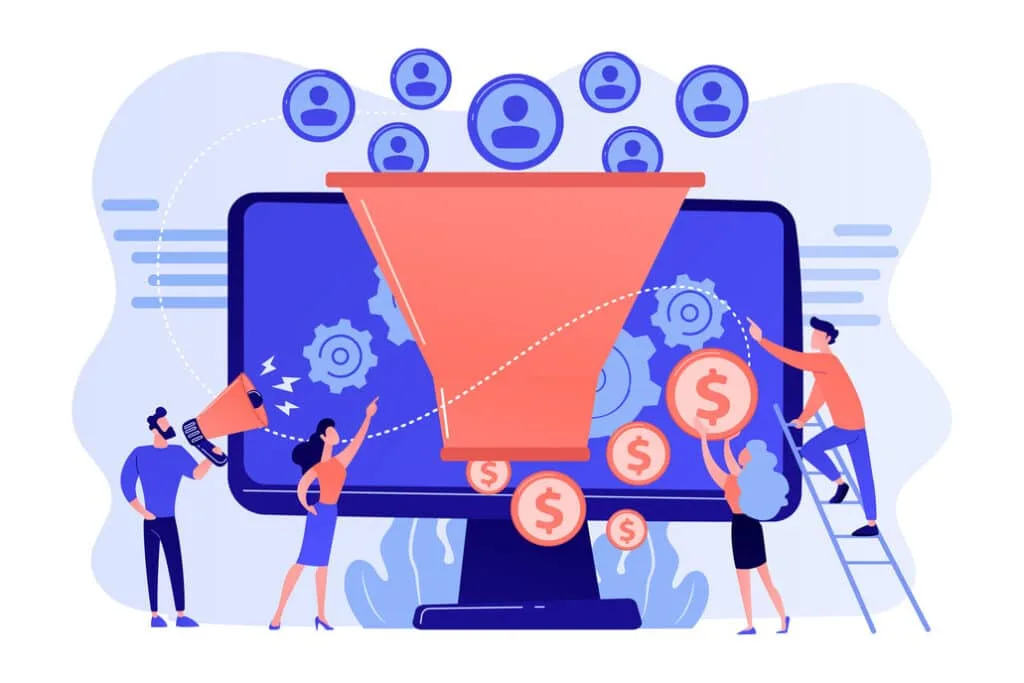 business funnel concept