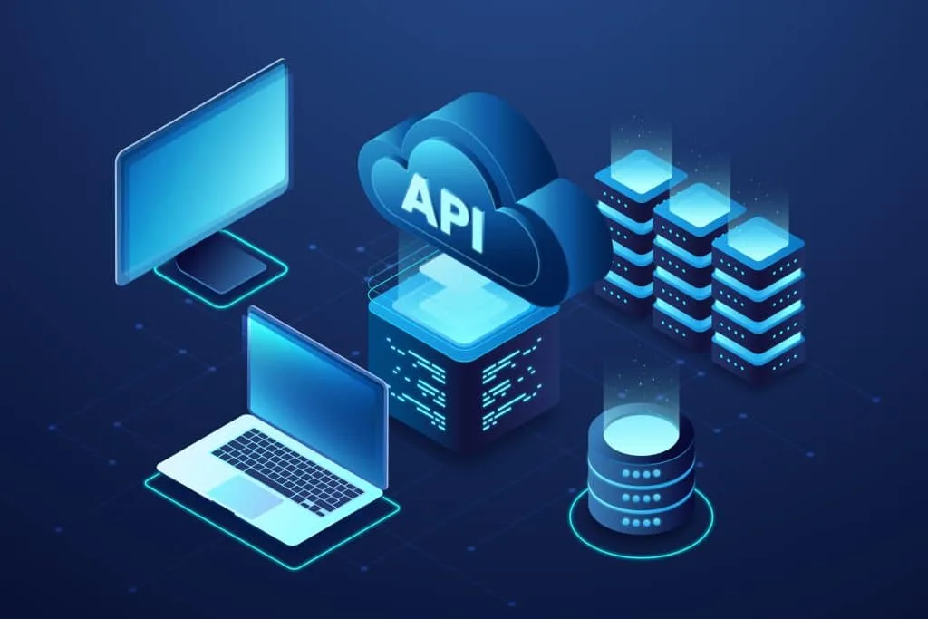 Different technology icons displaying in 3D format