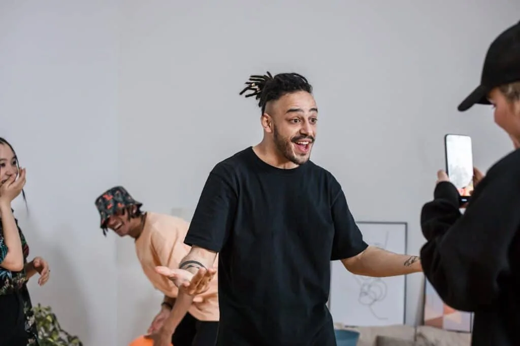 influencers filming a video