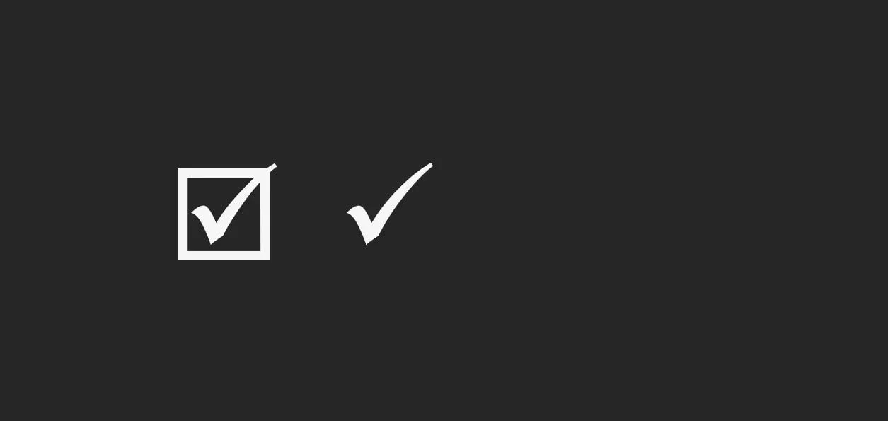 right checkmark microsoft