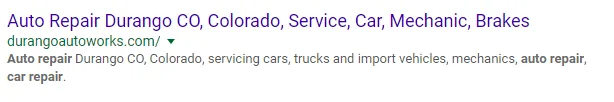 SEO title example