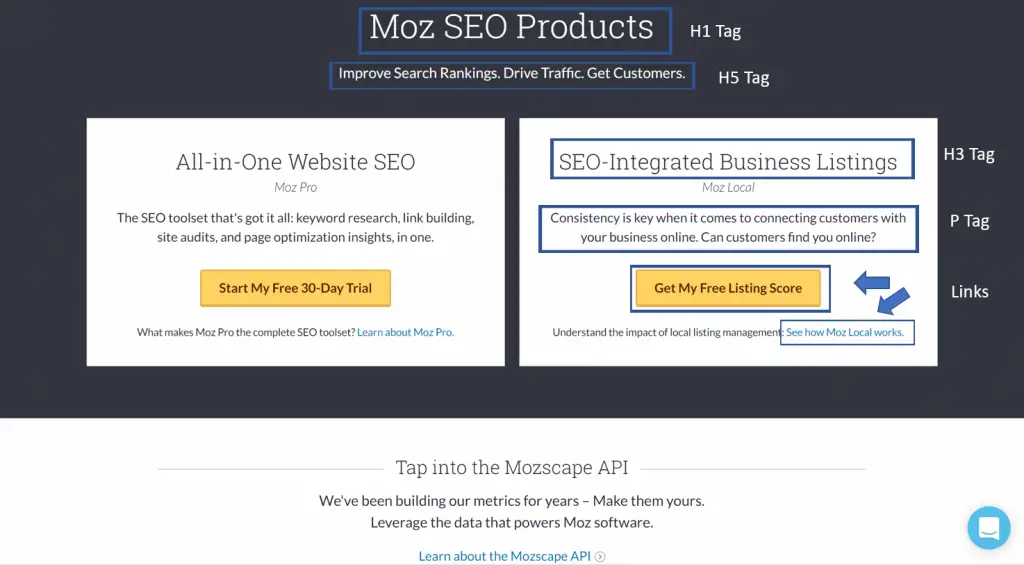 Moz Tag Example