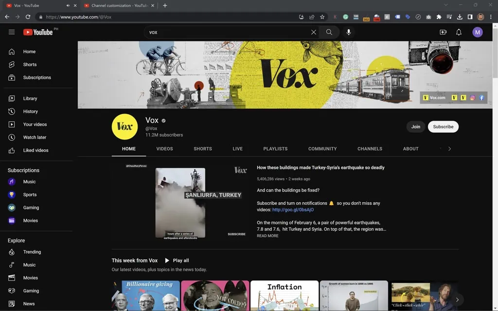 vox youtube cool channel