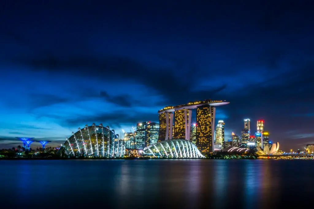 Singapore skyscrapers and landscape