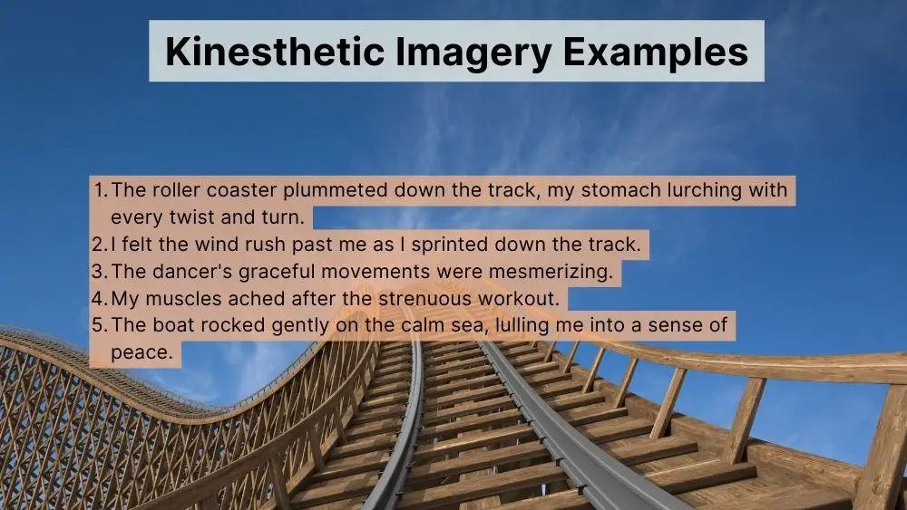 kinesthetic imagery examples