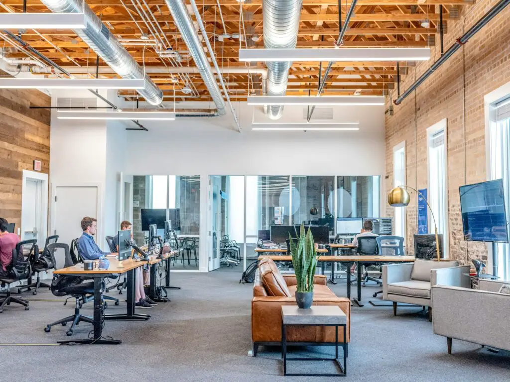 photo of two men in their office