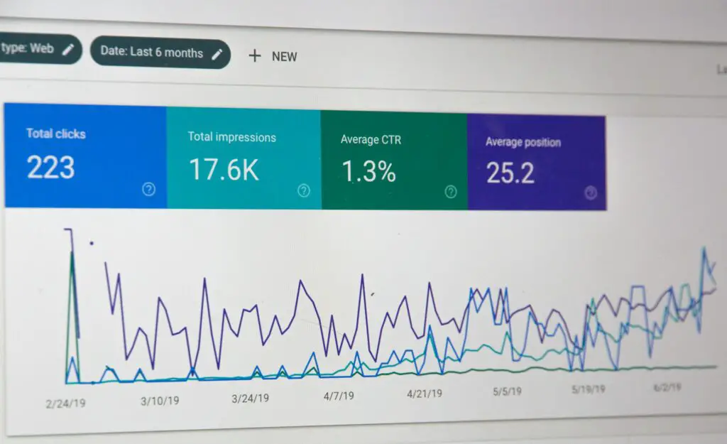 image of google search analytics and trends