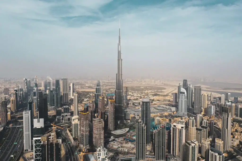 View of Dubai skyline